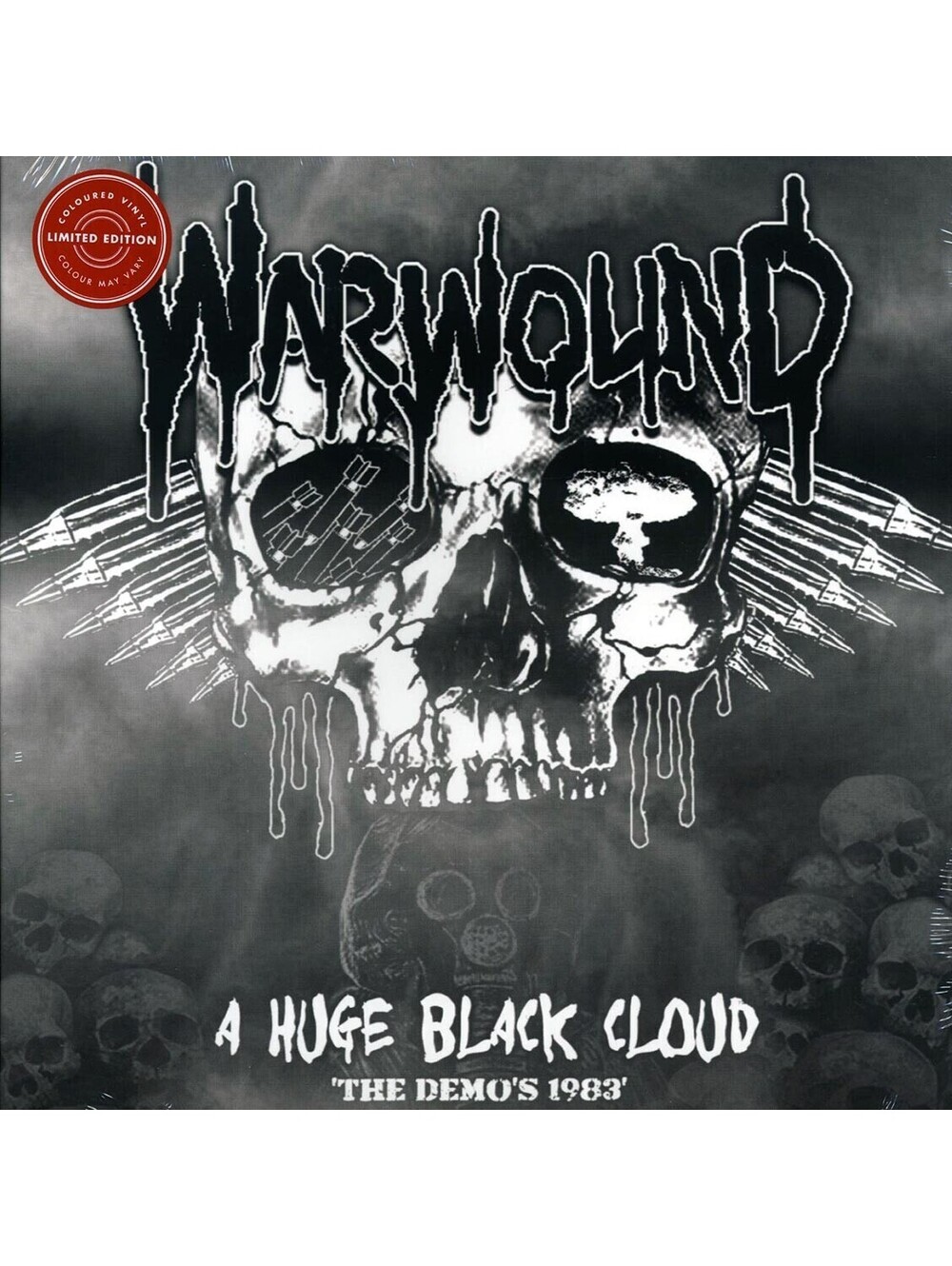WARWOUND - A HUGE BLACK CLOUD LP VINYL RECORD punk rock Varukers Sacrilege